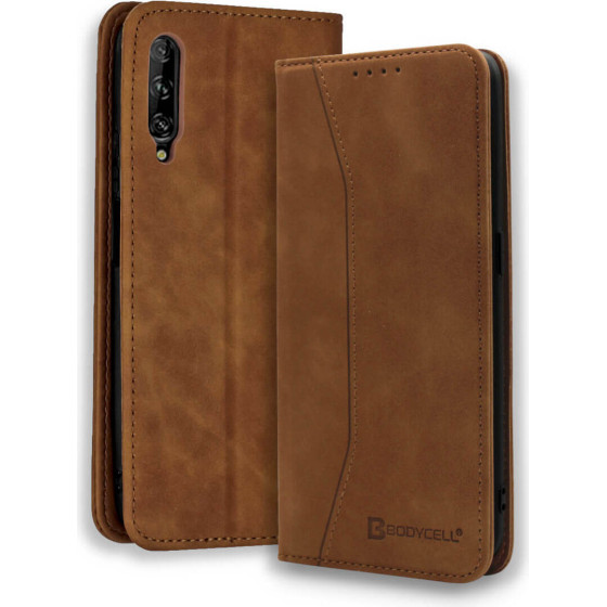 Bodycell Book Case Pu Leather Huawei P Smart Pro Brown - (04-00524)