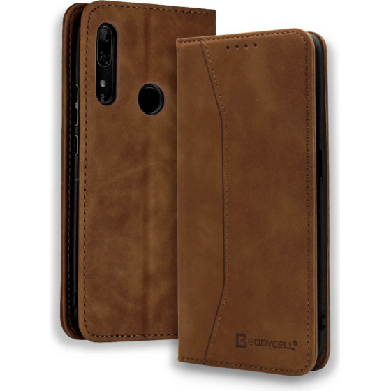 Bodycell Book Case Pu Leather Huawei P Smart Z Brown - (04-00529)