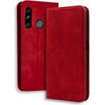 Bodycell Book Case Pu Leather Huawei P30 Lite Red - (04-00533)
