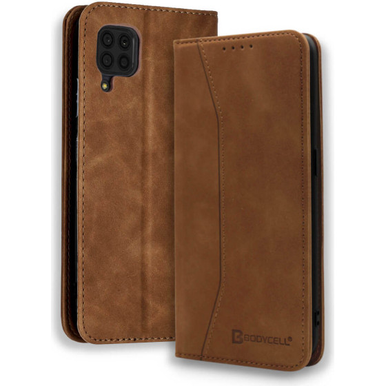 Bodycell Book Case Pu Leather Huawei P40 Lite Brown - (04-00549)