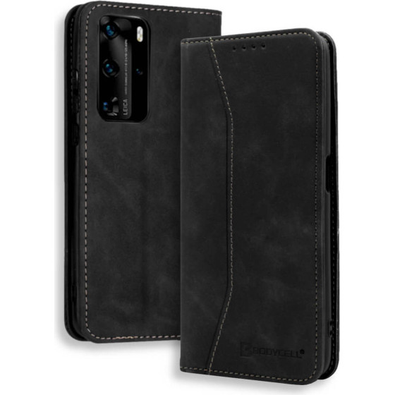 Bodycell Book Case Pu Leather Huawei P40 Pro Black - (04-00557)