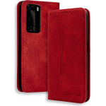 Bodycell Book Case Pu Leather Huawei P40 Pro Red - (04-00558)