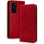 Bodycell Book Case Pu Leather Huawei P40 Red - (04-00543)