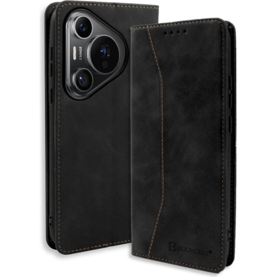 Bodycell Book Case Pu Leather Huawei Pura 70 Black - (BB-00063)