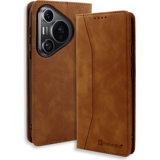 Bodycell Book Case Pu Leather Huawei Pura 70 Brown - (BB-00064)