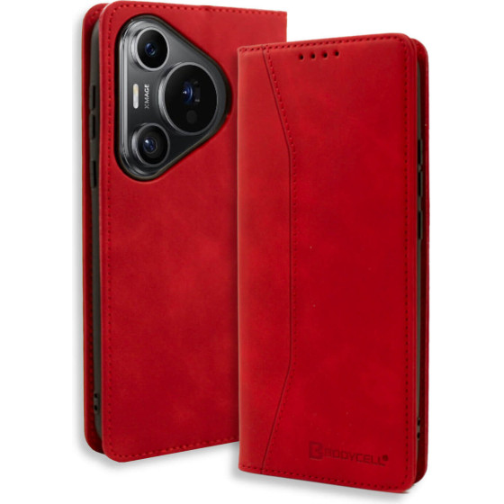 Bodycell Book Case Pu Leather Huawei Pura 70 Pro/Pro Plus Red - (BB-00089)
