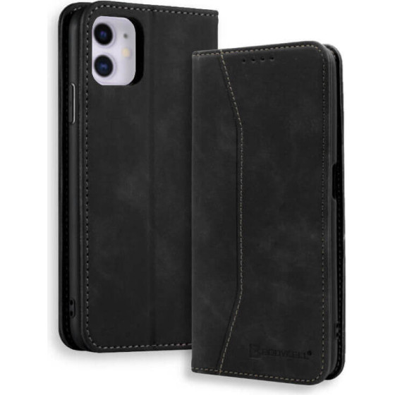 Bodycell Book Case Pu Leather iPhone 11 Black - (04-00277)