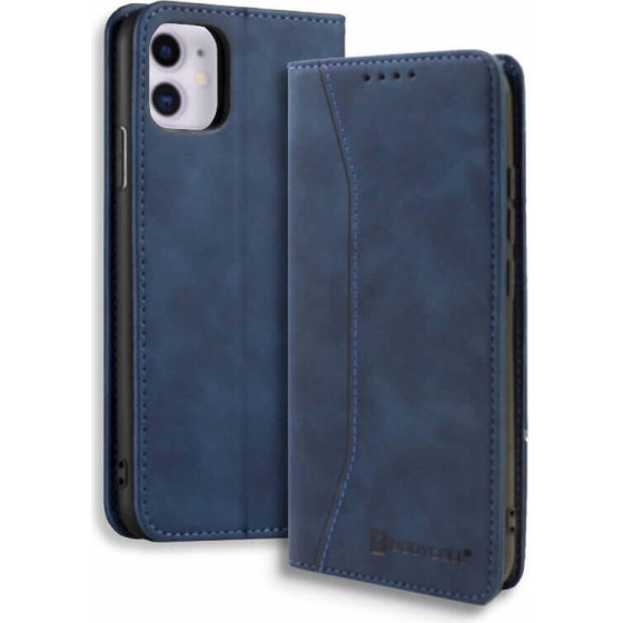 Bodycell Book Case Pu Leather iPhone 11 Blue - (04-00281)