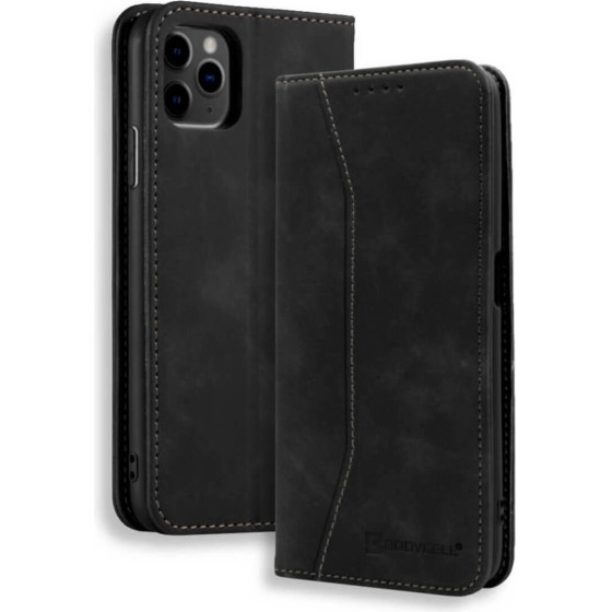 Bodycell Book Case Pu Leather iPhone 12 Pro Max Black - (04-00232)