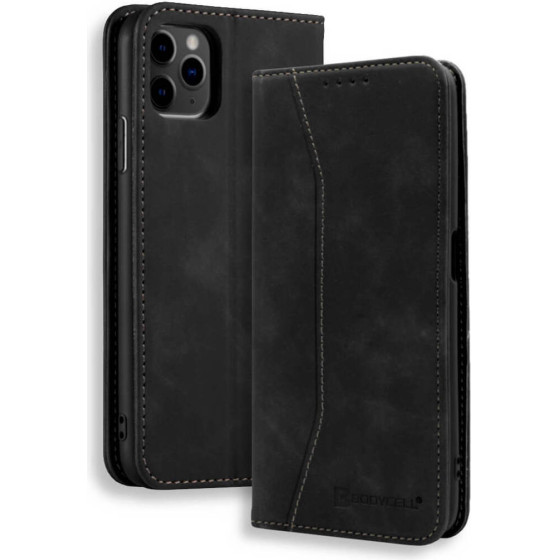 Bodycell Book Case Pu Leather iPhone 12/12 Pro Black - (04-00227)