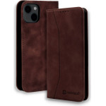 Bodycell Book Case Pu Leather iPhone 13 Dark Brown - (04-00846)
