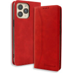 Bodycell Book Case Pu Leather iPhone 13 Pro Red - (04-00834)