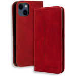 Bodycell Book Case Pu Leather iPhone 13 Red - (04-00831)