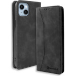 Bodycell Book Case Pu Leather iPhone 14 Black - (04-01001)