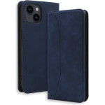 Bodycell Book Case Pu Leather iPhone 14 Blue - (04-01175)