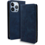 Bodycell Book Case Pu Leather iPhone 14 Pro Max Blue - (04-01179)