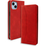 Bodycell Book Case Pu Leather iPhone 14 Red - (04-01003)