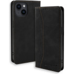 Bodycell Book Case Pu Leather iPhone 15 Black - (BB-00001)