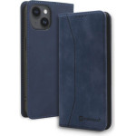 Bodycell Book Case Pu Leather iPhone 15 Blue - (BB-00004)