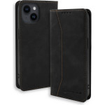 Bodycell Book Case Pu Leather iPhone 15 Plus Black - (BB-00005)