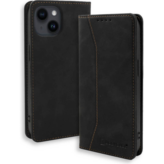 Bodycell Book Case Pu Leather iPhone 15 Plus Black - (BB-00005)