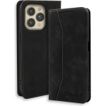 Bodycell Book Case Pu Leather iPhone 15 Pro Black - (04-01181)