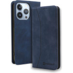 Bodycell Book Case Pu Leather iPhone 15 Pro Blue - (BB-00009)