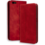 Bodycell Book Case Pu Leather iPhone 6/6s Plus Red - (04-00243)
