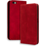 Bodycell Book Case Pu Leather iPhone 6/6s Red - (04-00238)