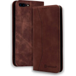 Bodycell Book Case Pu Leather iPhone 7/8 Plus Dark Brown - (04-00255)