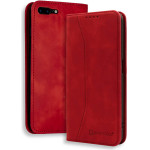 Bodycell Book Case Pu Leather iPhone 7/8 Plus Red - (04-00253)