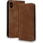 Bodycell Book Case Pu Leather iPhone X/XS Brown - (04-00259)