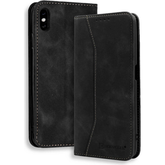 Bodycell Book Case Pu Leather iPhone X/XS Black - (04-00257)
