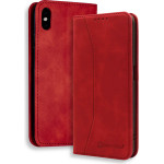 Bodycell Book Case Pu Leather iPhone X/XS Red - (04-00258)