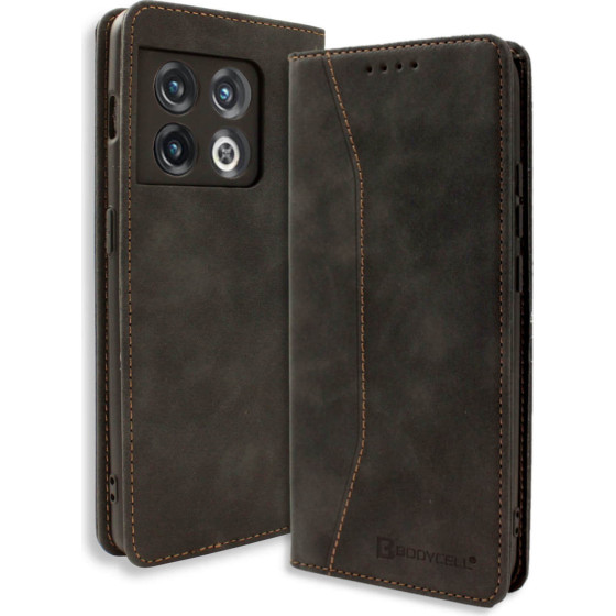 Bodycell Book Case Pu Leather Oneplus 10 Pro 5G Black - (04-01036)