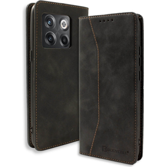 Bodycell Book Case Pu Leather Oneplus 10T 5G Black - (04-01039)