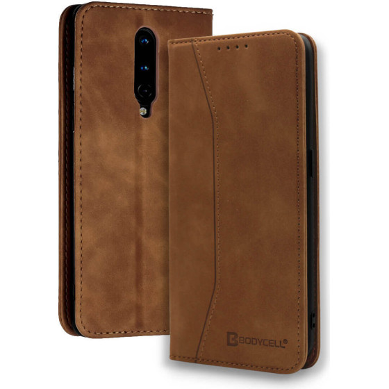 Bodycell Book Case Pu Leather OnePlus 8 Brown - (04-00564)