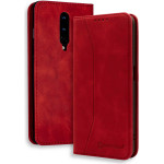 Bodycell Book Case Pu Leather OnePlus 8 Red - (04-00563)