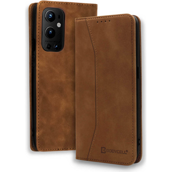 Bodycell Book Case Pu Leather OnePlus 9 Pro Brown - (04-00678)