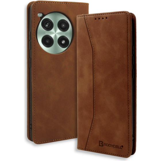 Bodycell Book Case Pu Leather Oneplus ACE 3 Pro 5G Brown - (BB-00100)