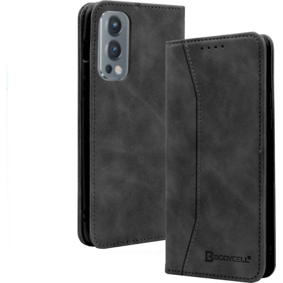 Bodycell Book Case Pu Leather Oneplus Nord 2 5G Black - (04-00380)