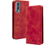 Bodycell Book Case Pu Leather Oneplus Nord 2 5G Red - (04-00370)