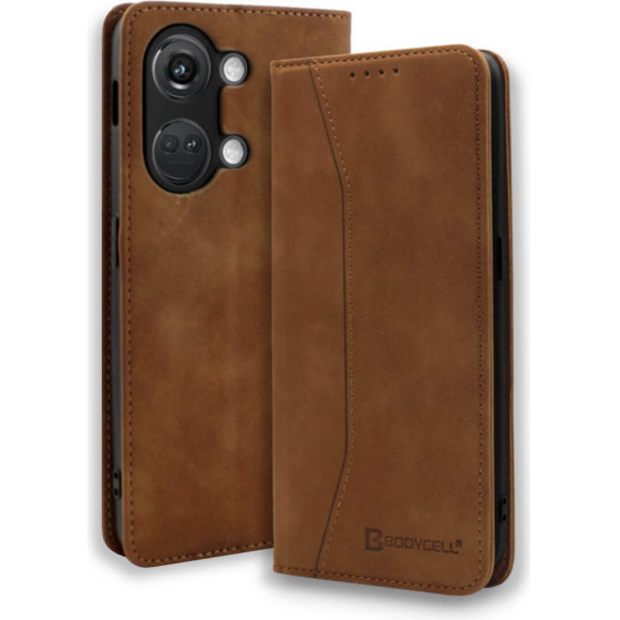 Bodycell Book Case Pu Leather OnePlus Nord 3 5G Brown - (04-01188)