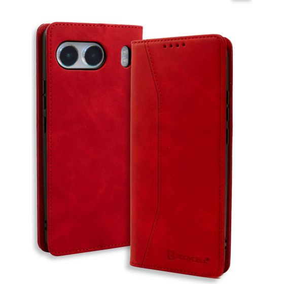 Bodycell Book Case Pu Leather Oneplus Nord 4 5G Red - (BB-00104)