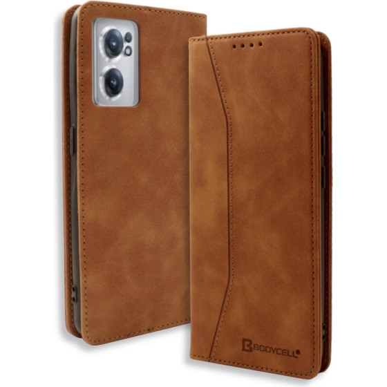 Bodycell Book Case Pu Leather Oneplus Nord CE 2 5G Brown - (04-01046)