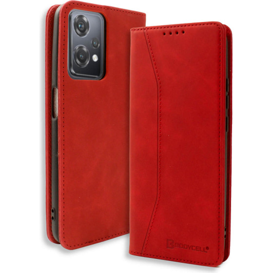 Bodycell Book Case Pu Leather Oneplus Nord CE 2 Lite 5G Red - (04-01050)