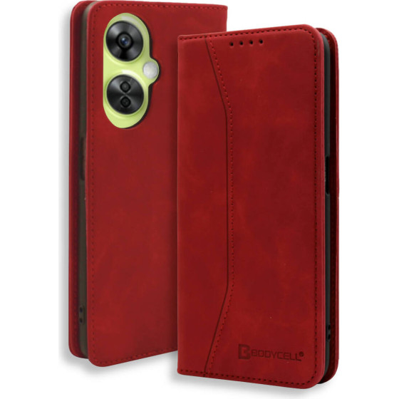 Bodycell Book Case Pu Leather Oneplus Nord CE 3 Lite Red - (04-01172)