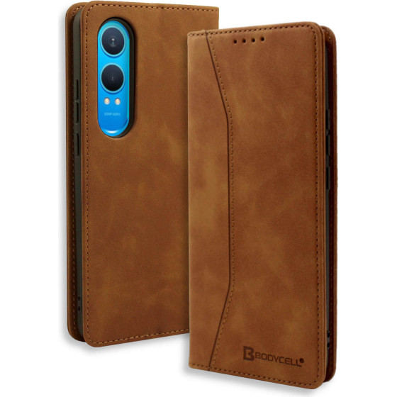 Bodycell Book Case Pu Leather Oneplus Nord CE 4 Lite 5G Brown - (BB-00106)