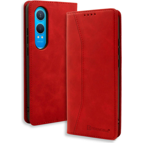 Bodycell Book Case Pu Leather Oneplus Nord CE 4 Lite 5G Red - (BB-00107)