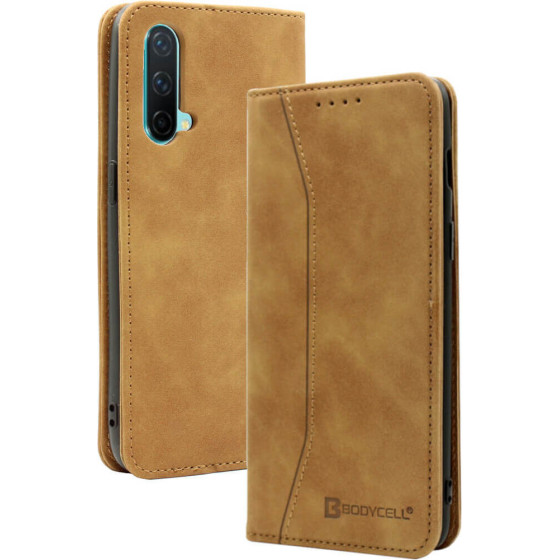 Bodycell Book Case Pu Leather Oneplus Nord CE 5G Brown - (04-00401)
